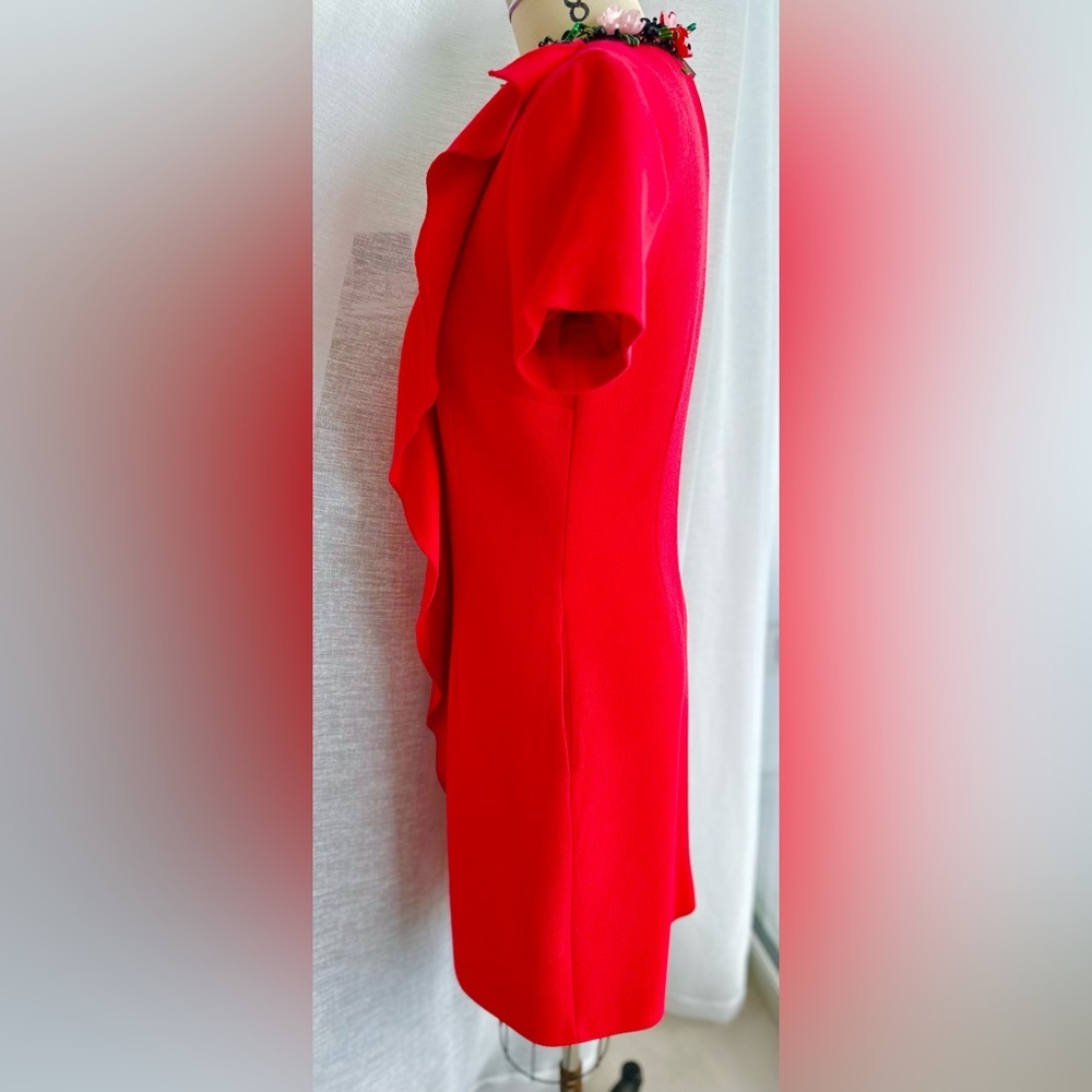 Stunning Red  Dress Italian Size 42. US size S.  MSGM valentines 💝 day - Picture 8 of 17
